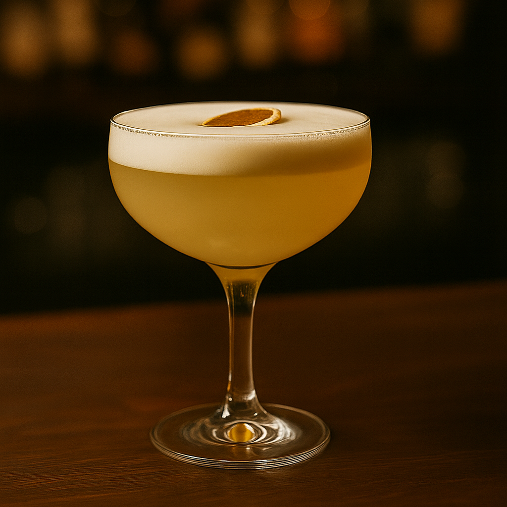 Cocktail in a glass with a dark background